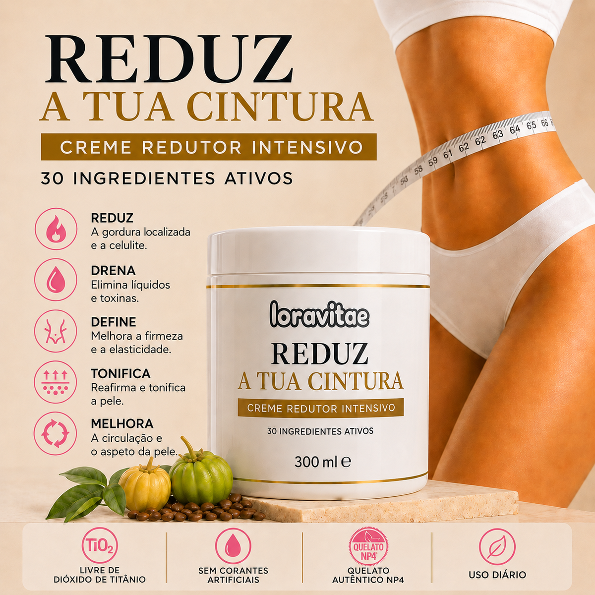 Creme Reafirmante Anticelulite para Pele Mais Lisa e Firme (Edição Limitada)