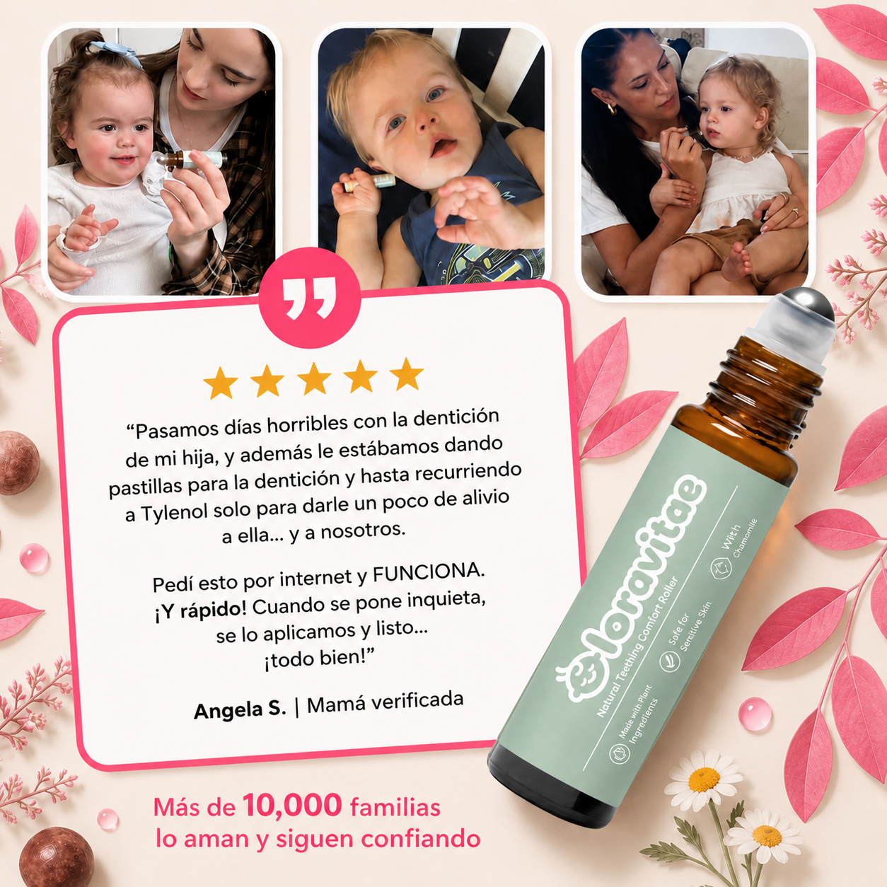 ¿Tú bebé no deja de llorar?  Roll-On Calmante Para la Dentición del Bebé